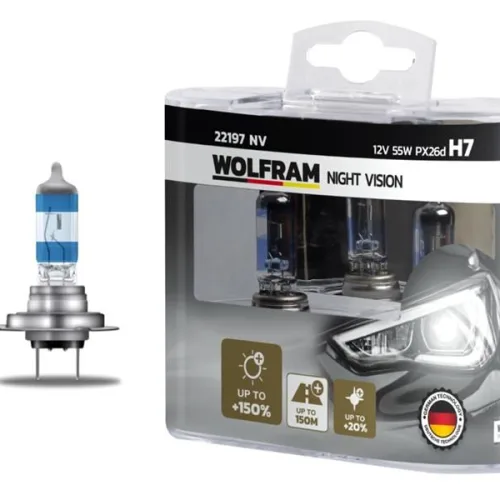 AMPUL 12V H7 55 PX26d NIGHT VISION 150 FAZLA 20 BEYAZ IŞIK