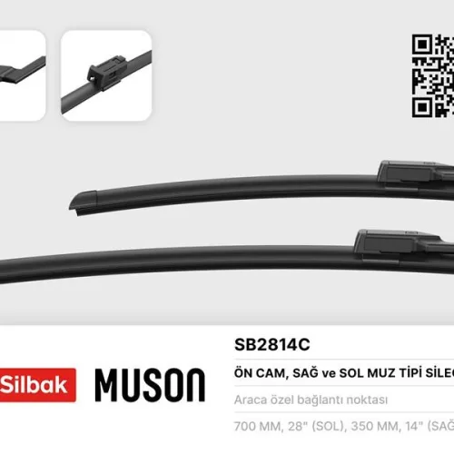 SİLECEK SÜPÜRGESİ ÖN TAKIM FORD FİESTA 17> ÖLÇÜLER: 700 / 350 MM