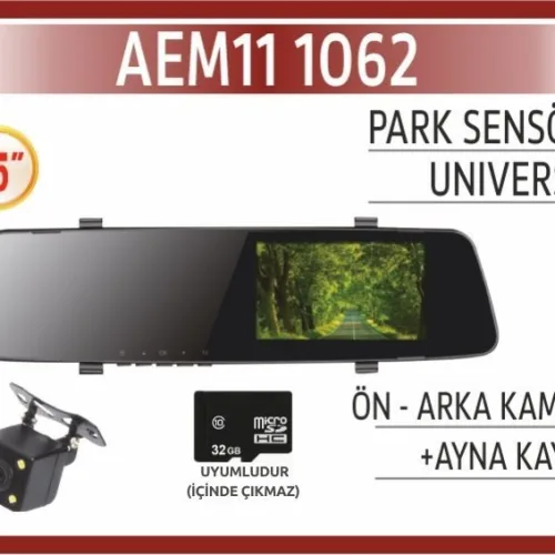 EKRAN AYNA 4.3 2 KAMERA DVR KAYITLI
