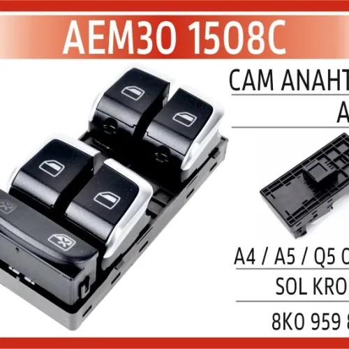 CAM ANAHTARI AUDI A4 / A5 / Q5 08-11 SOL KROMLU