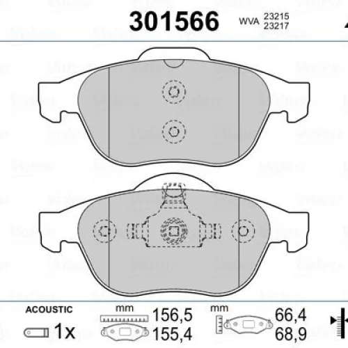 ÖN FREN BALATASI RENAULT LAGUNA II 01>05 LAGUNA III 07>15 MEGANE II 02>