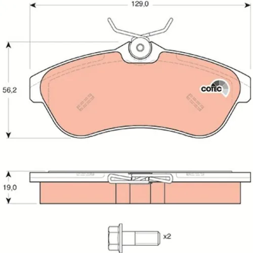 ÖN FREN BALATASI CITROEN C2 06>09 C3> 03>10