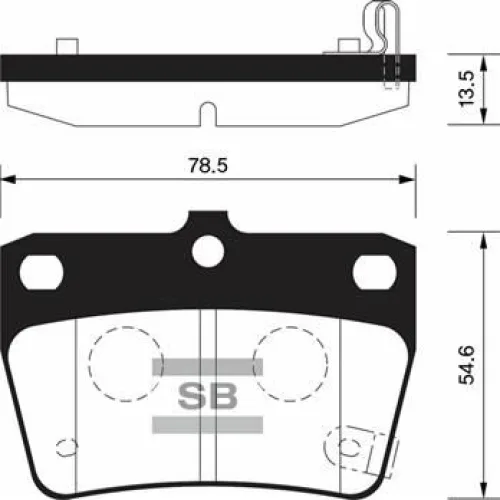 ARKA FREN BALATA TOYOTA RAV4 2.0L 1AZ-FE ACA21 01-05 / CHERY TIGGO 1.6L 2.0L J11 06-14
