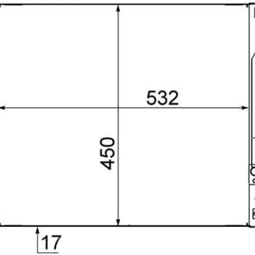 KLİMA RADYATÖRÜ KONDENSER CHEVROLET AVEO AL/AL 515x428x16
