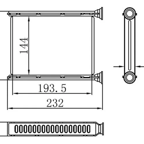 KALORİFER RADYATÖRÜ BRAZİNG FLUENCE 1.5 DCİ MGN III 08 > 144X193X26 OTO.-MEK.