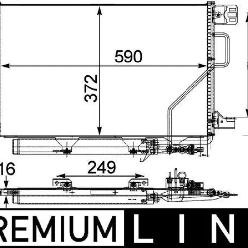 KLIMA RADYATORU MERCEDES W203 CL203 S203 C209 A209
