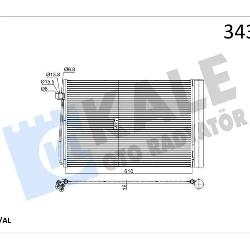 KLIMA RADYATORU BMW M54 N62 N73 E60 E65 E63 E64