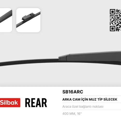 SİLECEK SÜPÜRGESİ ARKA MUZ TİPİ 400mm OCTAVIA III 11/12> RAPID 09/11> SUPER B COMBI 03/08>