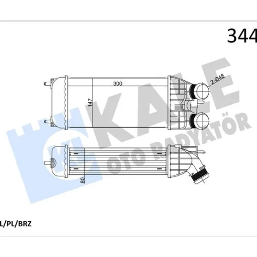 TURBO RADYATÖRÜ INTERCOOL 301 207 208 2008 DS3 C-ELYSEE S3 III C3 IV C4 CACTUS DV6DTED DV6C 12>