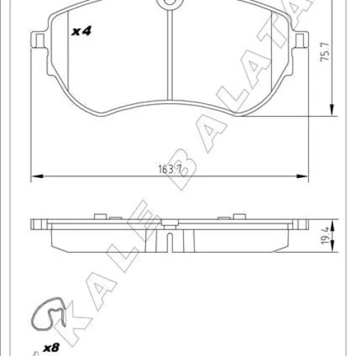 ON FREN BALATASI TRANSIT V348 06>14 A.CEKER 11-> VW AMAROK 2.0TDI 10> GDB1724