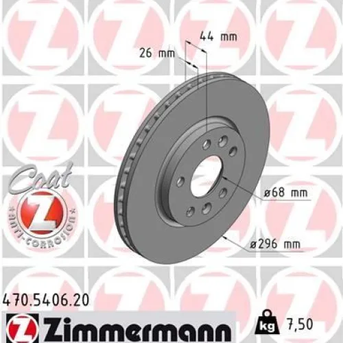 FREN DISKI ON HAVALI 5 BJN 295,5X26X68X44 NISSAN QASHQAI 1.3 DIG-T 2021- 1.6 DCI - 1.5 DCI - 1.2 DIG-T 14-/X-TRAIL 1.6 DCI 13-/RENAULT KADJAR 1.5 DCI - 1.6 DCI - 1.2 Tce 2015-/MEGANE IV 1.6 DCI 2016-