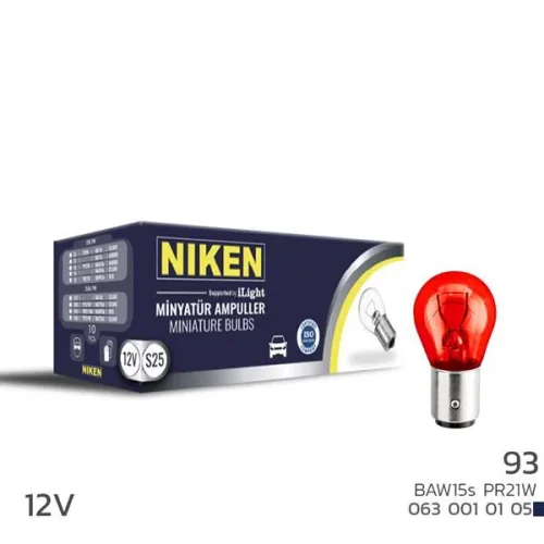 NIKEN 93 AMPUL ŞAŞI TERS YK TIR.BAW15s PR21W KR 10LU