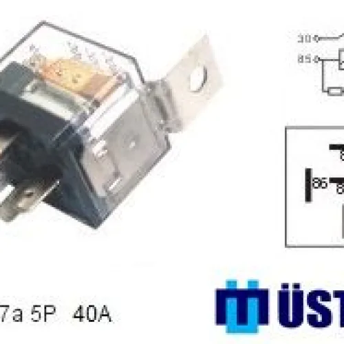 MİNİ ROLE ŞEFFAF 12V 5P 40A 87a