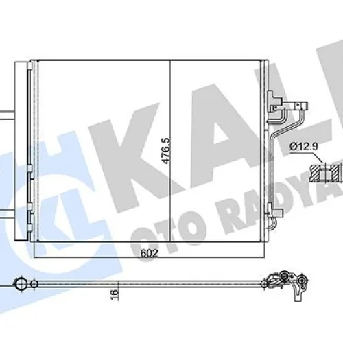 KLIMA RADYATORU FOCUS III 11>17 1.6 ECOBOOST C-MAX II 11> 1.6 ECOBOOST -2.0 TDCI