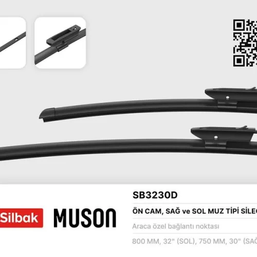 SİLECEK SÜPÜRGESİ 800/750MM MUZ TİPİ C4 PICASSO / C4 GRAND PICASSO 07/08>