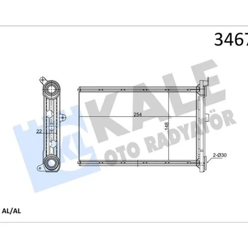 KALORIFER RADYATORU BMW E87 E90 F26 F25 E84 E92 E91 E81