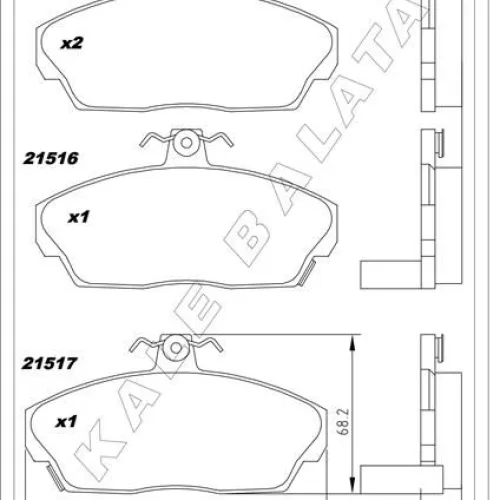 ÖN FREN BALATA HONDA CIVIC 1.6L D16 VTEC VTI 01-05 / 1.6L D16A Euro 96-99