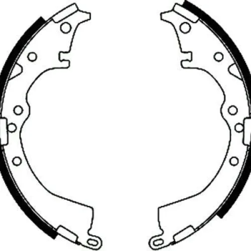 ARKA KAMPANA PABUÇ BALATA TOYOTA HILUX 2.4L 2L-T LN145 4X2 98-04 / VIGO 2.5L 2KDFTV KUN15 4X2 05->