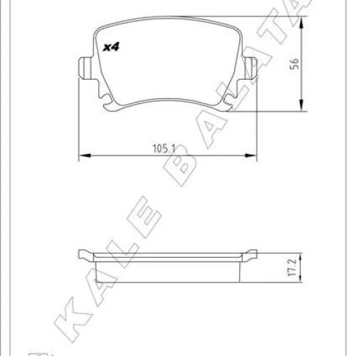 ARKA BALATA PASSAT-CC-CADDY-GOLF5-GOLF6-JETTA-A3-A6-LEON-OCTAVIA-SUPERB 04 >