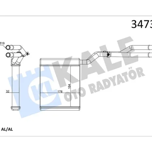 KALORİFER RADYATÖRÜ FORD MONDEO-SMAX-GALAXY 07>