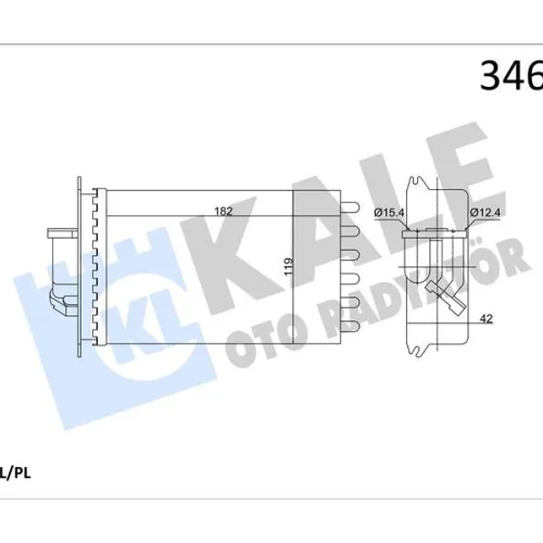 KALORIFER RADYATORU ARKA MERCEDES S-CLASS W140 91>98