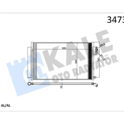KLIMA RADYATORU FIAT EGEA 1.4 16v M-T 2015-