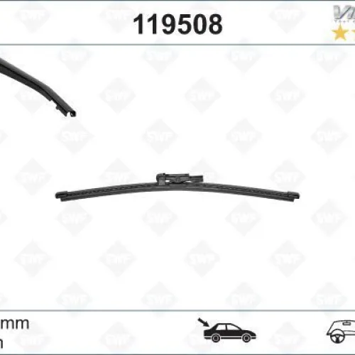 SILECEK SUPURGESI ARKA 425mm LAND ROVER RANGE ROVER IV L405 SWF