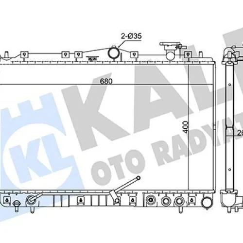 RADYATÖR HYUNDAI SONATA III AL/PL/BRZ 400x680x26