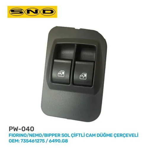 CAM AÇMA DÜĞMESİ ANAHTARI SOL PEUGEOT BİPPER-CITROEN NEMO-FIAT FIORINO 08> ÇİFTLİ-ÇERÇEVELİ