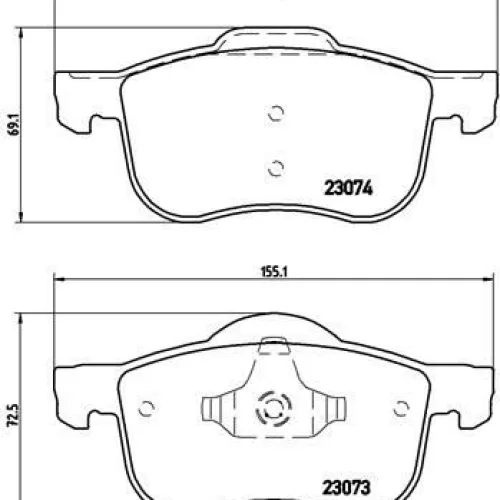 ÖN BALATA VOLVO S60 00-10 S80 98-06 V70 97-07 XC70 00-07 S70 97-00