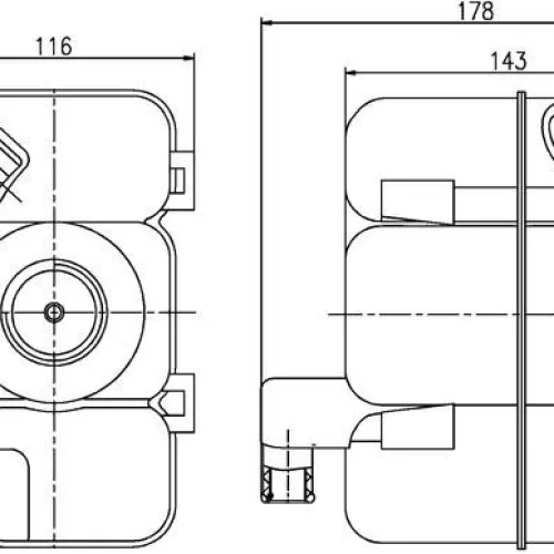 RADYATOR YEDEK SU DEPOSU VOLVO C70 I S60 I S80 I V70 III XC70 I 01>