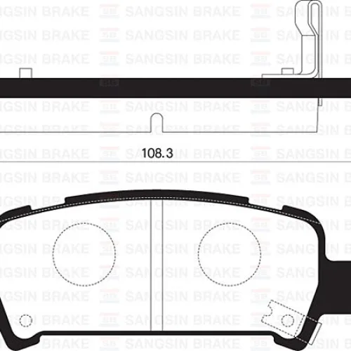ARKA FREN BALATA SUBARU IMPREZA 2.0L EJ20 GC GD 98-05 / FORESTER 2.0L EJ20 S turbo SF 99-02 / OUTBAC K 2.5L 3.0L 99-09 - Aşınma ikaz soketli