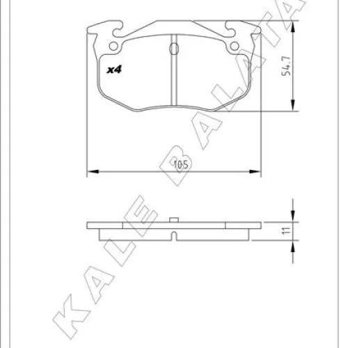 ARKA FREN BALATASI PEUGEOT P106 96>04 P205 87>98 P206 00>09 P306 97>01 P309 89>93 CITROEN SAXO 96>04 XSARA 97>05 ZX 92>97 RENAULT R9-R19- MGN I-CLIO I-II İNCE TİP