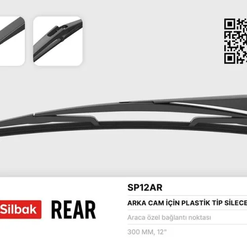 SİLECEK SÜPÜRGESİ ARKA PLASTIK TIP 300mm DUSTER-PUNTO III-GRANDE PUNTO-CMAX / HONDA CIVIC Hatchback 01-05 / NISSAN JUKE F15 F16 11-> MICRA K12 02-05 QASHQAI J11 J12 14-> / KIA VENGA / HYUNDAI BAYON İ2
