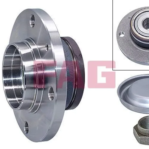 ARKA TEKER PORYASI KOMPLE ABS Lİ PEUGEOT P206-P206 CC-P206 SW-P1007 02> CITROEN C2-C3 02> 4 BİJON