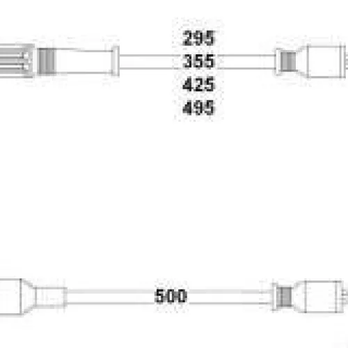 BUJİ BOBİN KABLOSU EM M131 DKŞ 1.6 8V 71-92 ESKİ MOTOR